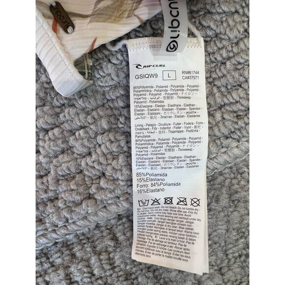 Rip Curl Havana Tri Bikini Top & Cheeky Surf Bottoms Size Large - Picture 5 of 14